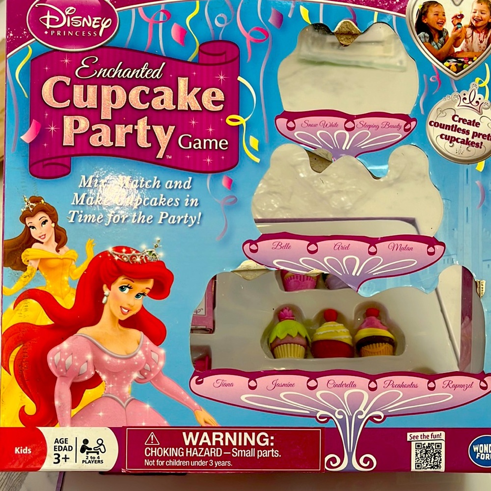 Disney princess enchanted cupcake party game